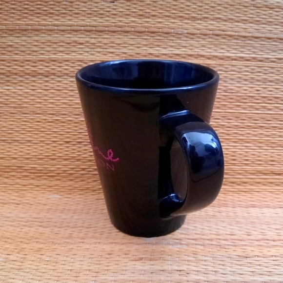Celine Dion Souvenir Black Mug, Pink Letters - Picture 2 of 9